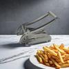 Stainless Steel Potato Slicer Vegetable Cutter Multi Functional Manual Fast Cutting Tool with 2 Blades Manual Fries Machine