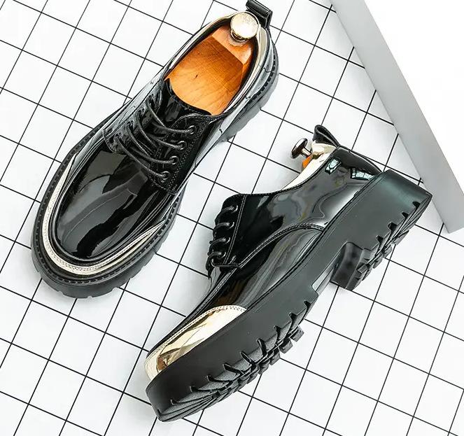 

Summer men s casual lazy people pedal leather sandals men s low-top personalized bag head slippers driving small leather shoes 45 чёрный