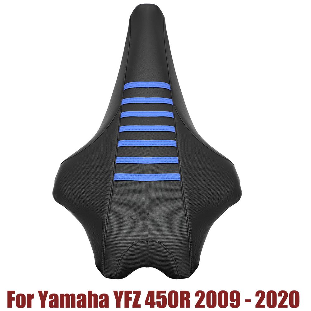 For Yamaha YFZ450R Gripper Seat Cover 2009 - 2021 YFZ 450R 450RSE REL Blue Ribs