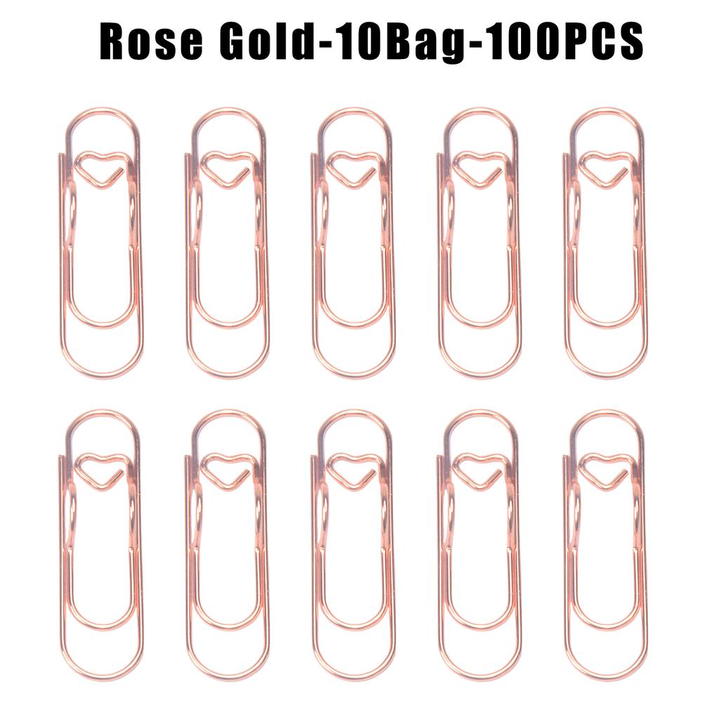 Multifunctional Metal Heart Shaped Clip Bookmark Pen Holder Stationery Notebook Accessory Fixing Base Clip Bookmark Hanger