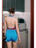 2024 New Color Block Two-Piece Sports Bikini - Japanese & Korean Style, Slimming Design