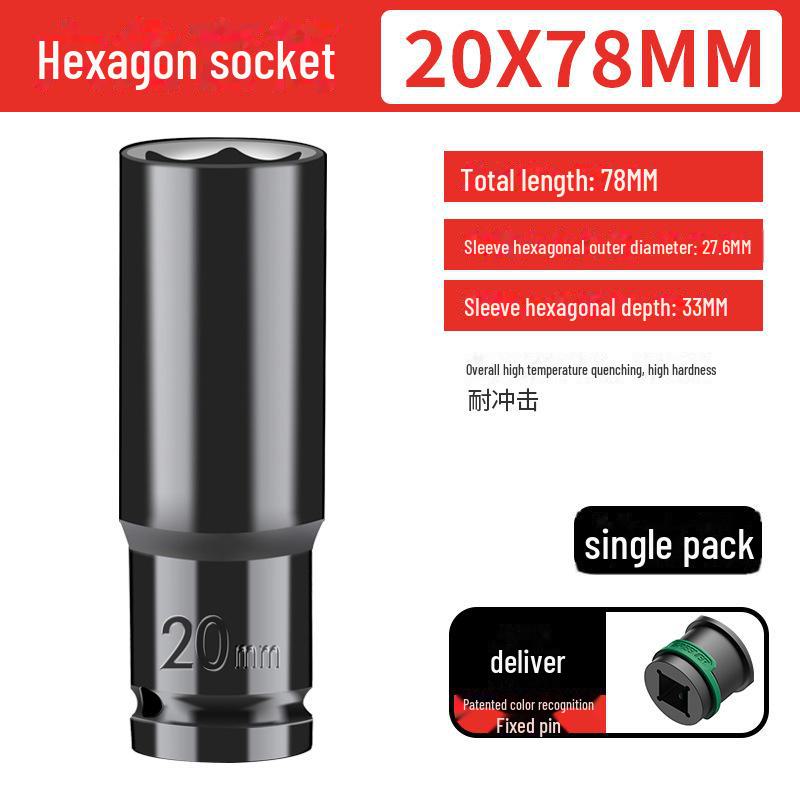 

Green Forest 12,5 мм шестигранный электрический ключ с удлиненной головкой для деревообработки 20mm x 78mm long