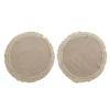 Versatile Round Linen Mats Drinking Coaster Table Mat Heat Insulation Place Mats