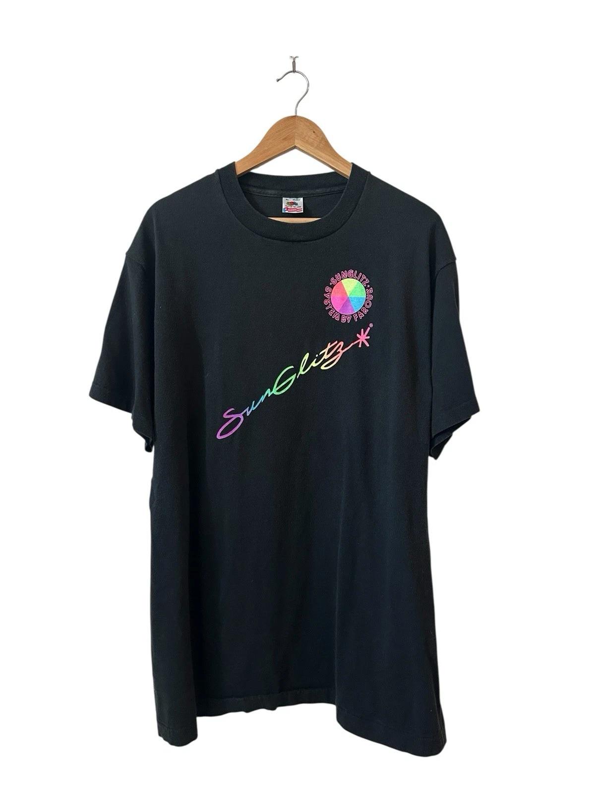 

Vintage Sunglitz Promo T Shirt Men’s XL Farouk Hair Lightening Dye 90’s USA 2XL