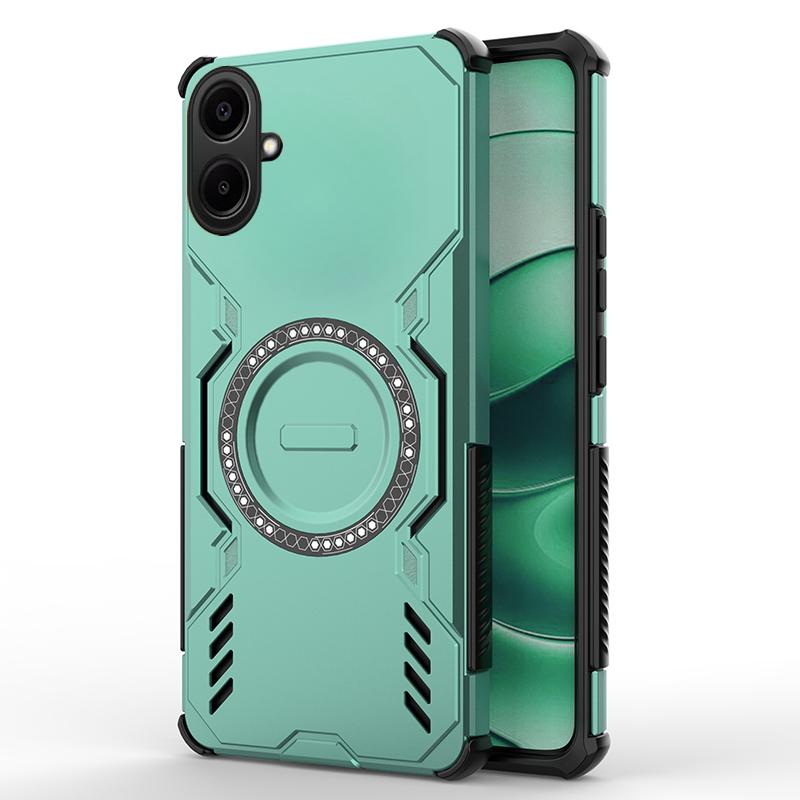 For Samsung Galaxy A07 / Galaxy A07S / Galaxy A08 Case Hard Armor Shockproof Magnetic Case Heat Dissipation Shockproof TPU PC Hybrid Cover