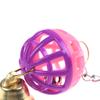 Bird Parrot Toy Colorful Swing Ball Toys with Bell Hanging Toy Cage Decorative Accessories for Small Medium Birds
