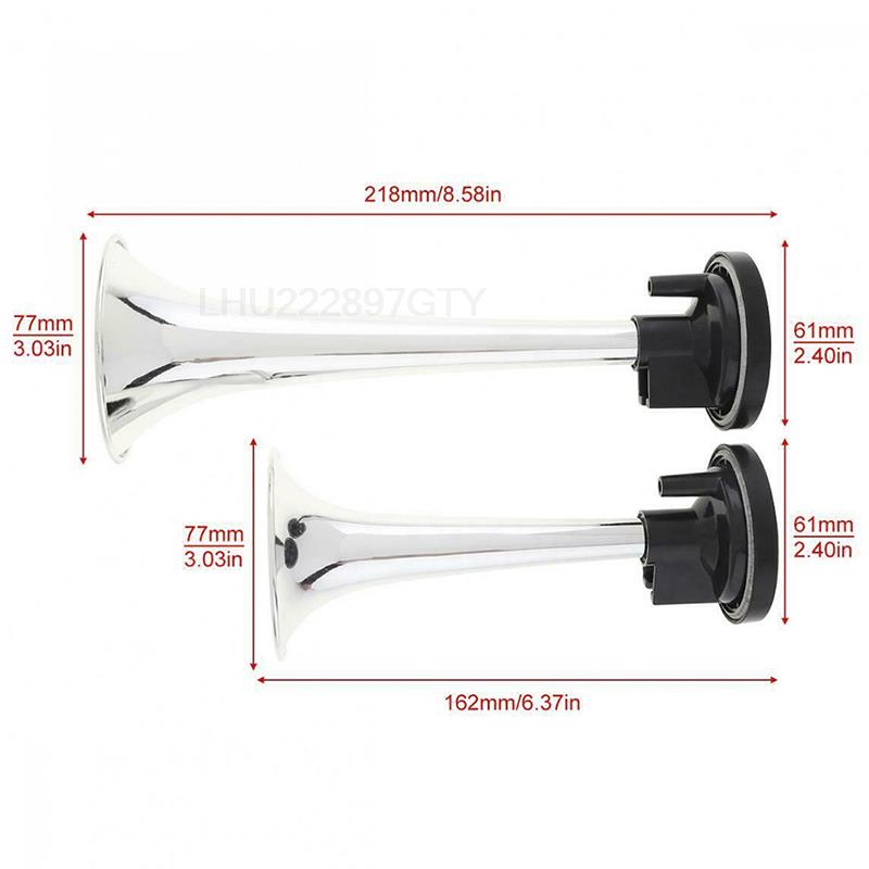 

2 ШТ Универсальный Поезд Автомобиль Грузовик Лодка Двойной Пневматический Гудок Труба Супер Громкий