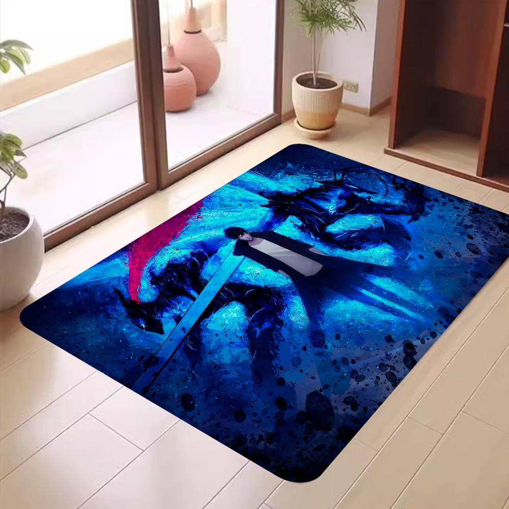 Japanese Manga Solo Leveling Bathroom Mat Non-Slip Laundry Room Mat Laundry Decor Balcony Child Living Room Toilet Rug