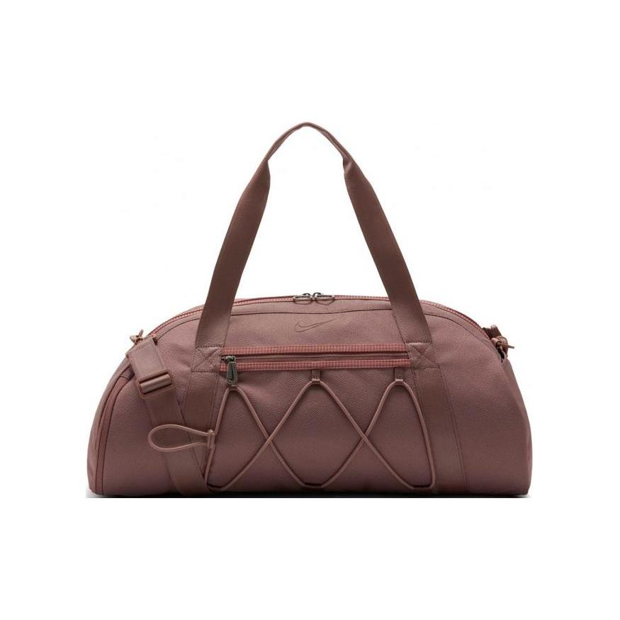 New Nike Polyester Training Luggage Bag, Gym Bag, One Shoulder Handbag Regular Unisex Mauve CV0062-298