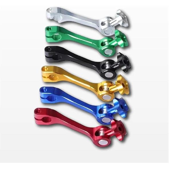 Universal CNC Motorcycle Rocker Arm Rear Brake Tension Lever Adjustable Fit for Dirt Bike(Gold)