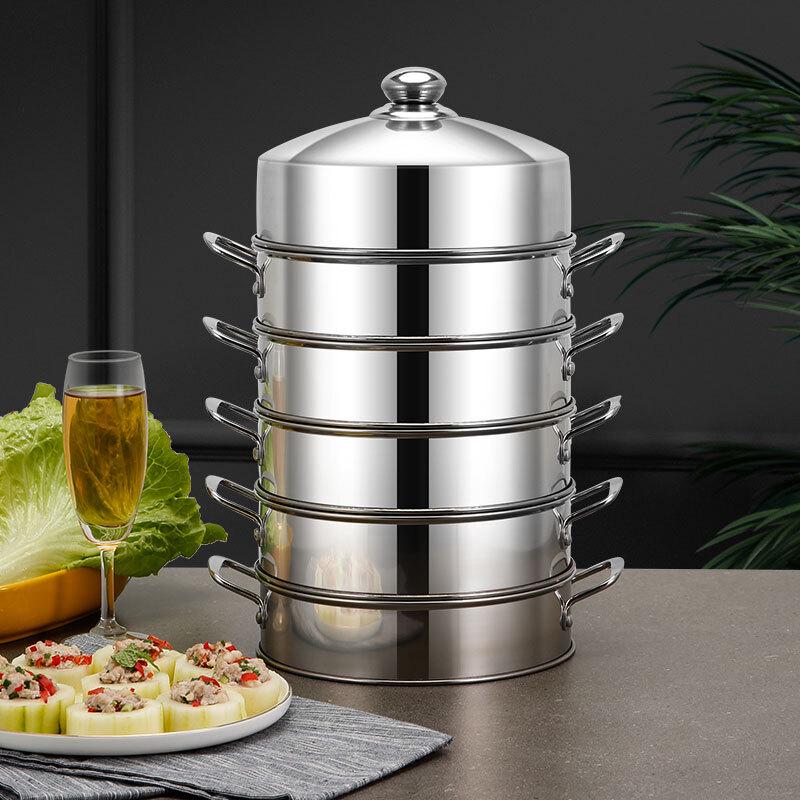 Xihuo Stainless Steel Double Layer Steamer Pot