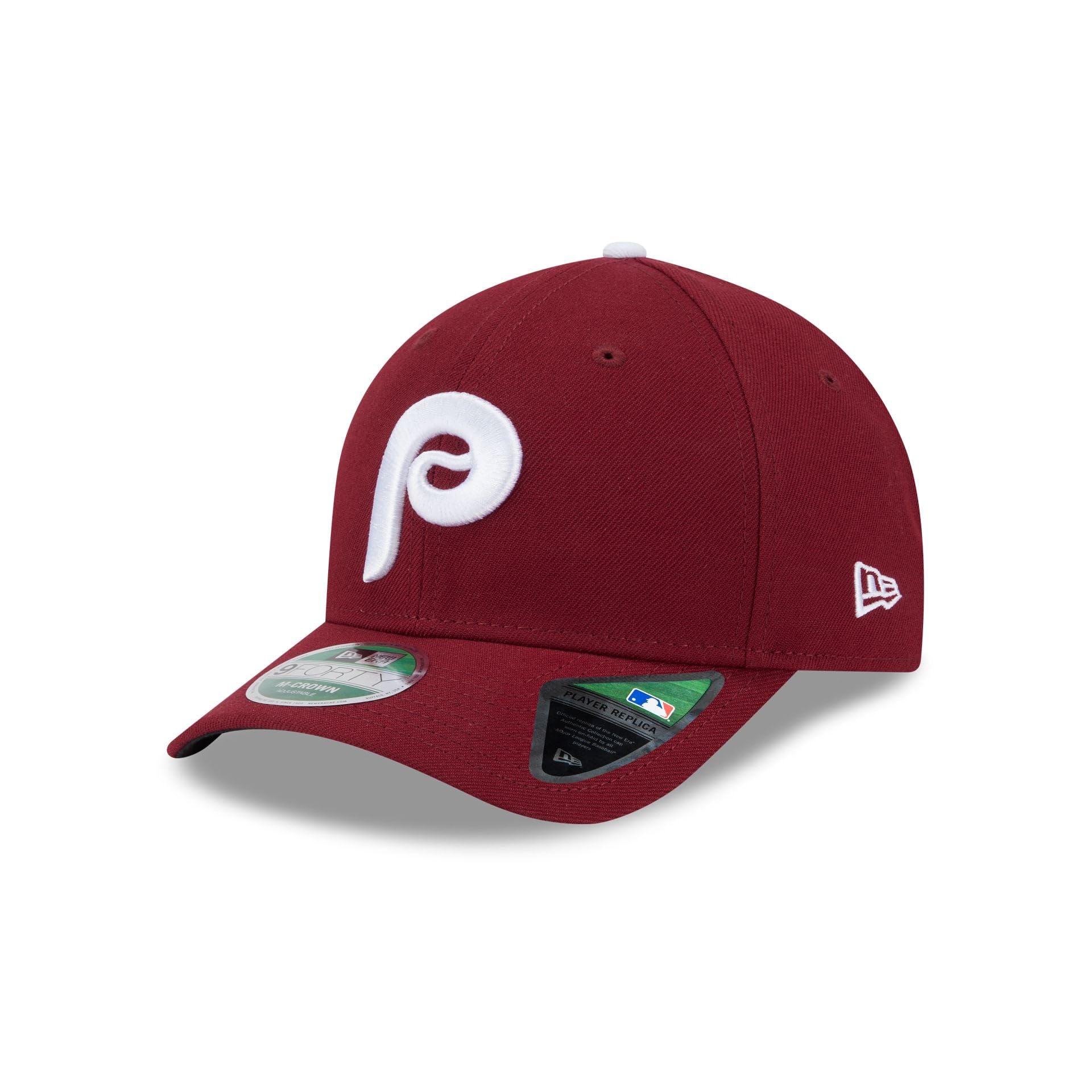 

New Era 9FORTY Snapback Philadelphia Phillies MLB Authentic Player Replica Snapback Cap Burgundy PHILADELPHIA PHILLIES 940MC M-CROWN On-Field [Used]