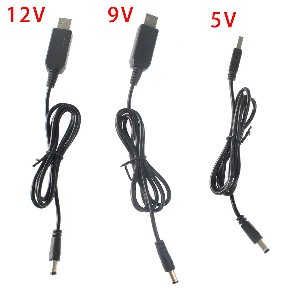 USB Power Boost Line Module DC To DC 5V 9V 12V Step-up USB Boost Cable Adapter Cable Converter 5.5mm*2.1/2.5mm Plug Box Packed