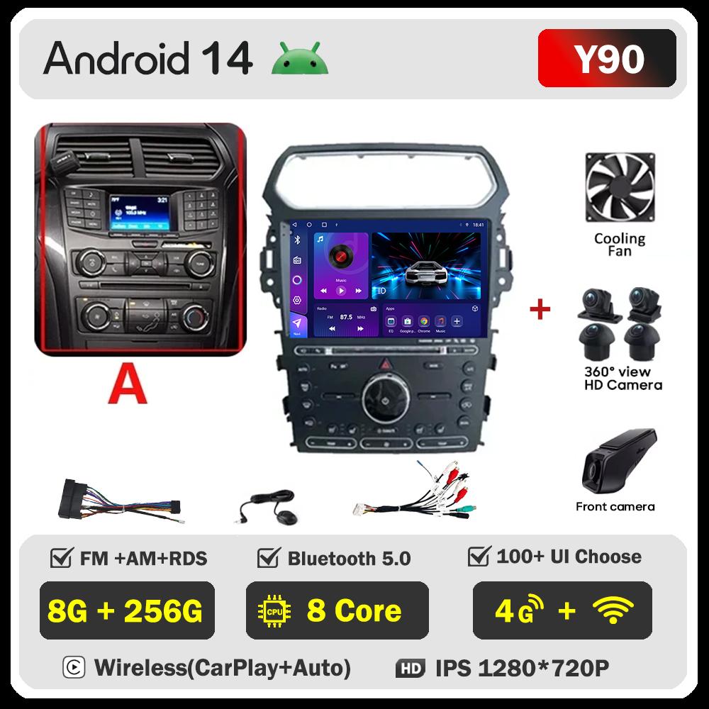 For Ford Explorer 5 2011 - 2019  Car Radio Player Car Carplay Screen Autoradio Mirror Link Car Intelligent Systems Touch Screen