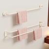 No-drill Towel Rack Bathroom Hanging Rack Shower Storage Rack High-end Towel Toilet Washroom Organizer