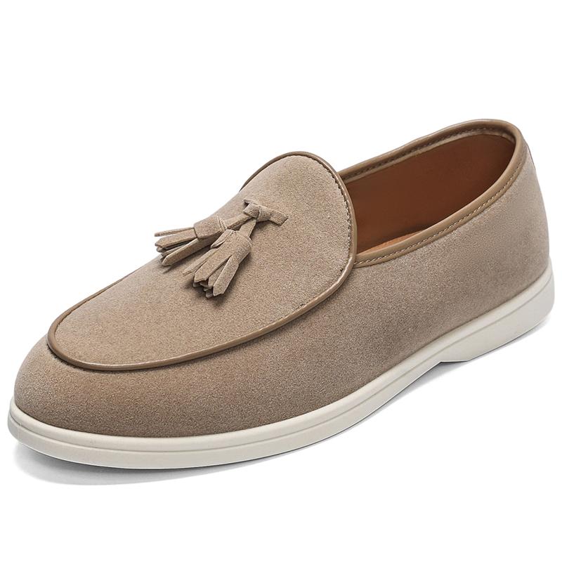 Fashion Soft Moccasins Fashion Brand Loafers Simple Slip On Shoes Elegantes Male Business Shoes New Leather Mens Casual Flats