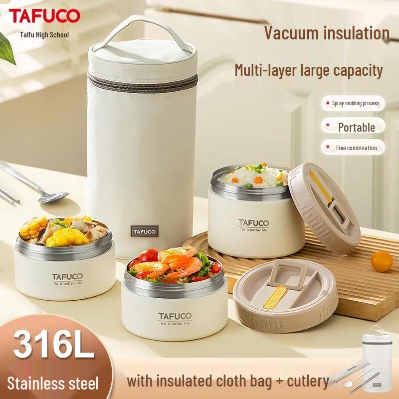 Tafuco Portable 4-Layer Bento Lunch Box