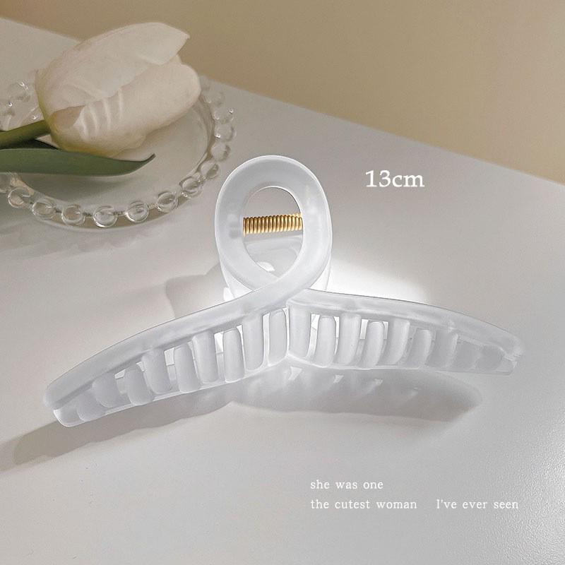 Large French Retro Claw Hair Clip for Elegant Women's Hairstyles.