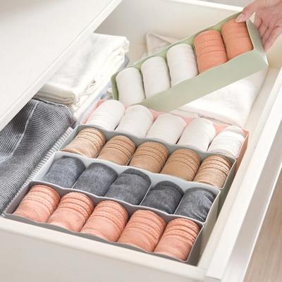 New Multifunctional Clothes Storage Case Can Be Stacked Compartments Bras Storage Box Durable Space-saving Socks Underwear Case