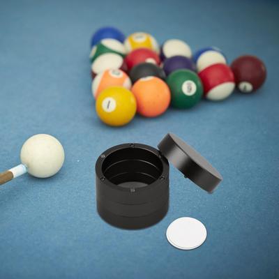 Billiard Chalk Holder Billiards Accessory Aluminum Alloy Circular Four Sections Round and Octagonal