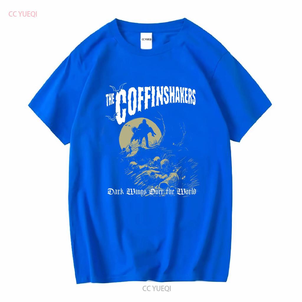 The Coffinshakers Dark Wings V2 Band poster album cover T shirt all sizes S 5XL vintage Washed Stylish homme fashion Stretched