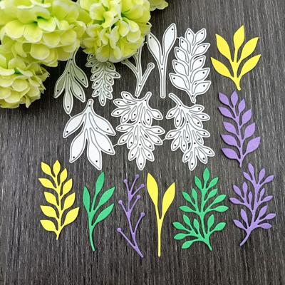 Feuilles de découpe de pétales de plantes, matrices de découpe en métal, timbres artisanaux découpés, carte de gaufrage, faire un pochoir