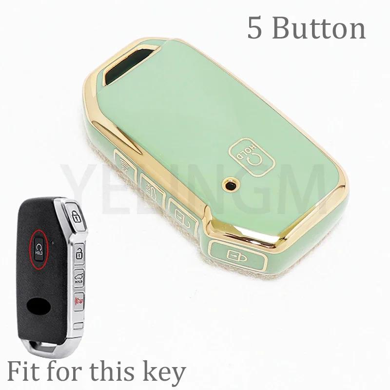 3 5 Bottons Tpu Smart Car Key Case Key Shell For Kia K3 Kx3 Kx7 K5 Sportage Carnival Mpv Kia Remote Key Cover K8 Accessories