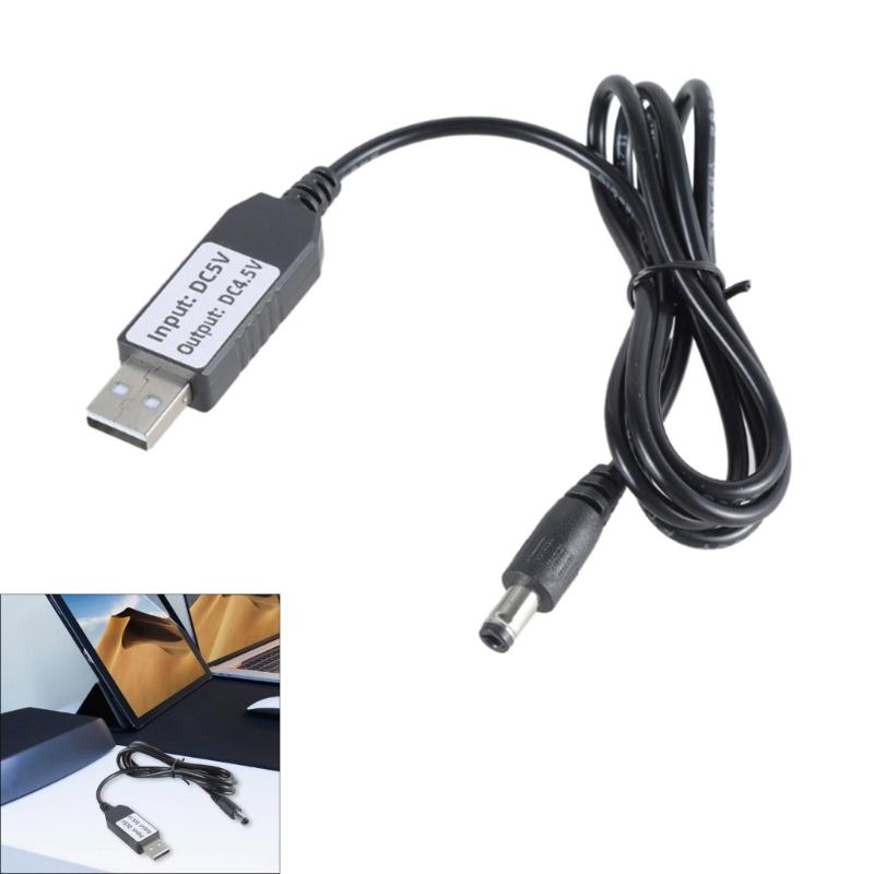USB 5V2A to 4.5V1A 5.5x2.1mm Charging Cable for Electronic Gadgets with 5.5x2.1mm Replaces 3AA LR03 LR6 LR14 BAtteries