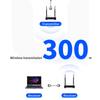 5.8G 300M Wireless HDMI-compatible Video Extender,1TX 4RX KVM Transmitter Receiver,4K 1080P IR Loop-Out for PC Laptop Projector Screen Display
