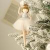 Yousheng Ballerina Christmas Ornament Ballet Girl Dancing with Wing And Tulle Skirt Xmas Tree Hanging Decorations for Holiday Home Party Decor