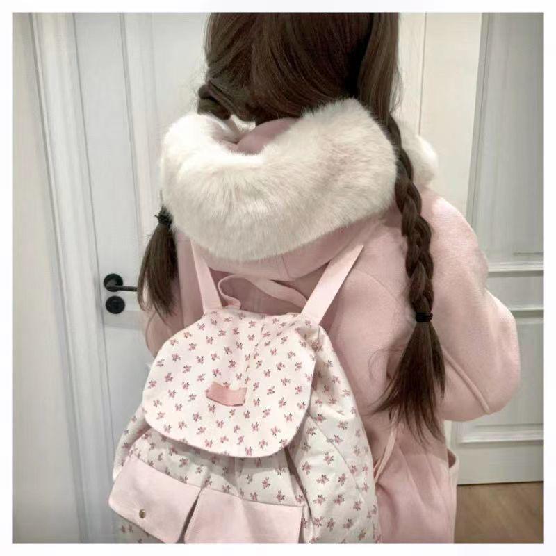 

Свежий цветочный рюкзак: Большая вместимость, Новое поступление весны, Идеально для студентов колледжа, Бесплатная доставка