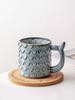 Novelty Mermaid Mug With Golden Tail Handle Cute Coffee Cup Ceramic Large Tea Cup Suitable For Valentine's Day Gifts