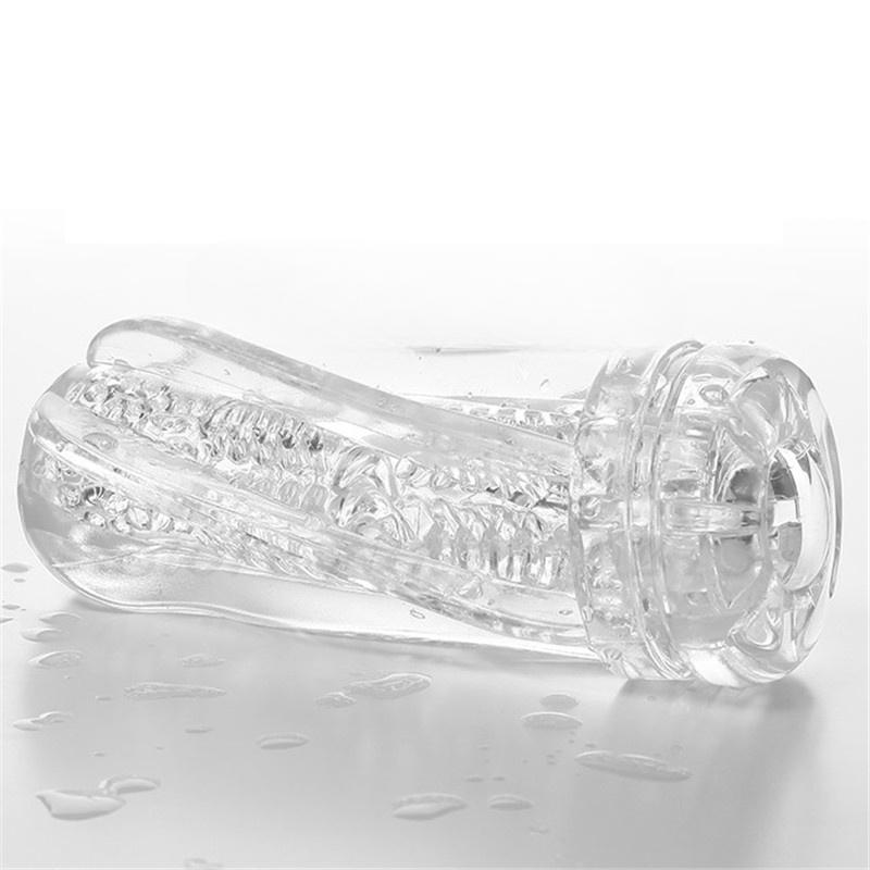Male Masturbator Cup Soft Pussy Sex Toys Transparent Vagina Adult Endurance Exercise Reusable Vacuum Pocket Cup for Men