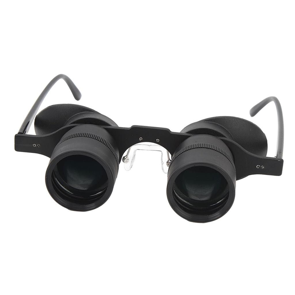 Hands-Free Binocular Glasses for Fishing, Bird Watching, Sports, and Concerts - HD Lens, Durable Construction, 3 Color Filters, Adjustable Focus,