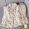Women's Cloud Cotton Long Sleeve Pajamas - Sweet Cartoon Design for Spring & Autumn, Versatile for Home or Out