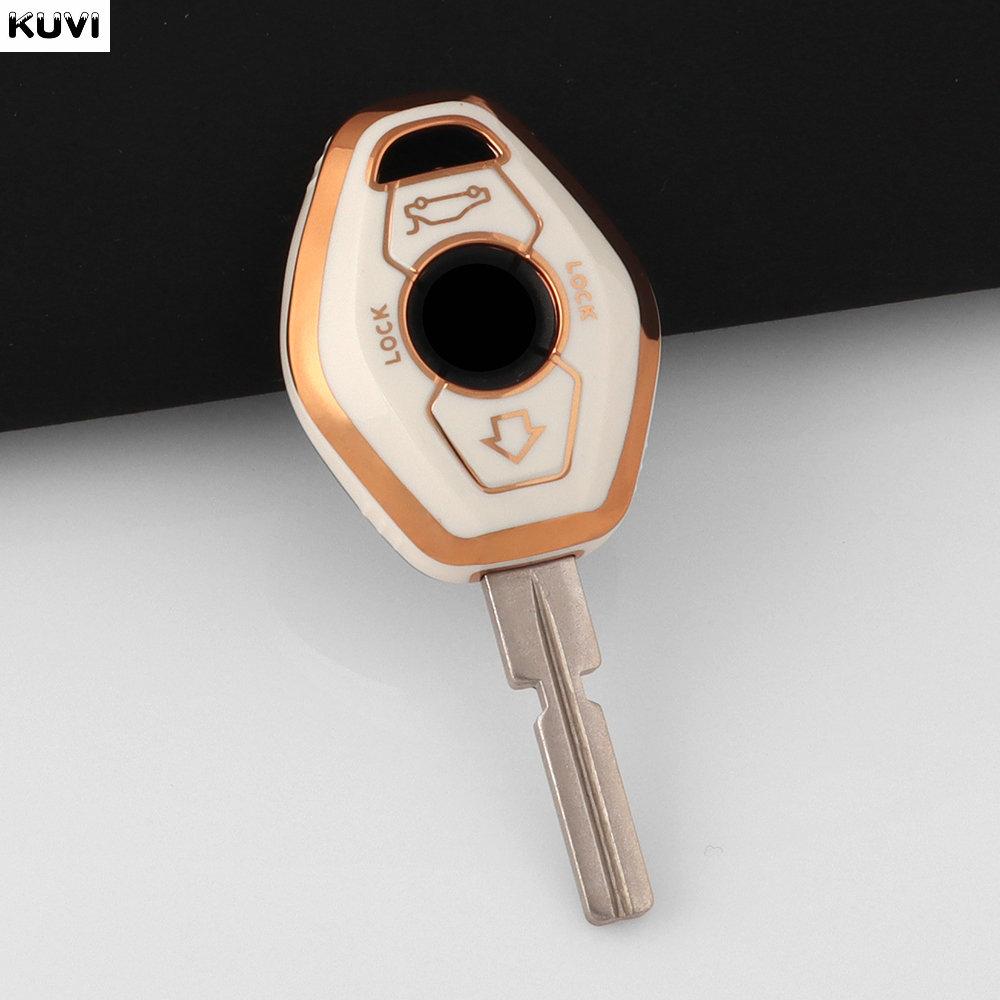 New TPU Smart Car Key Case Cover Shell Holder Fob for BMW X3 X5 Z3 Z4 3 5 7 SERIES E38 E39 E46 E83 1998-2005 Protector Keychain