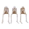 Cross-border Halloween Skeleton Resin Ornament - Hear No, See No, Speak No Evil Craft Decoration