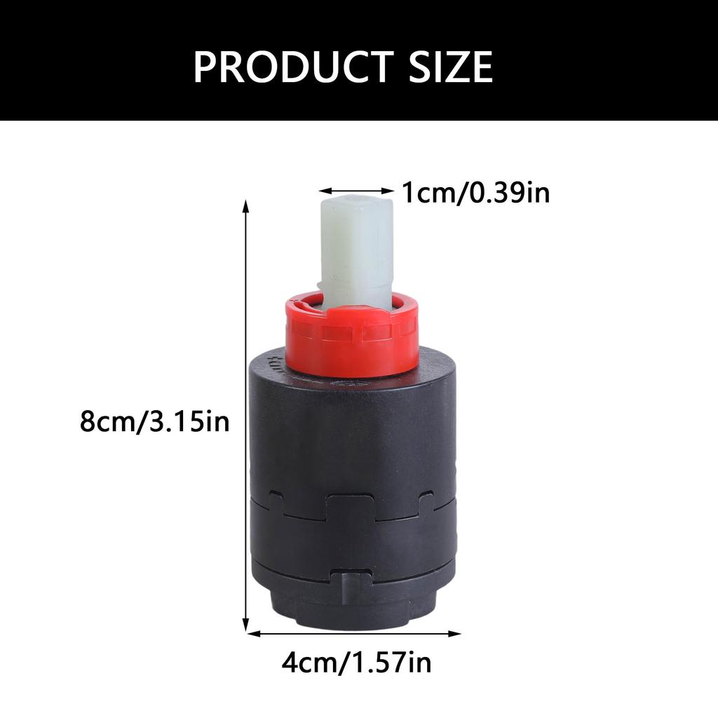 40mm Shower Faucet Cartridge Replacement Pressure Balancing Cartridge for Tub and Shower Faucet Easy Installation