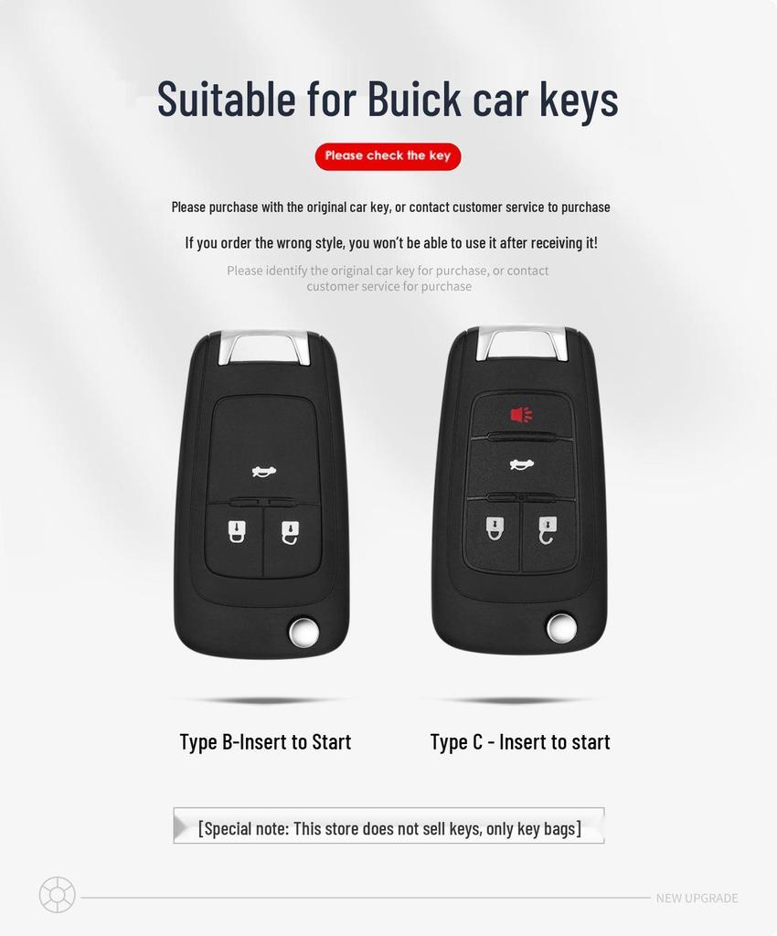 Buick Key Cover: Excelle, Verano, LaCrosse, Encore Folding Key Protective Case.