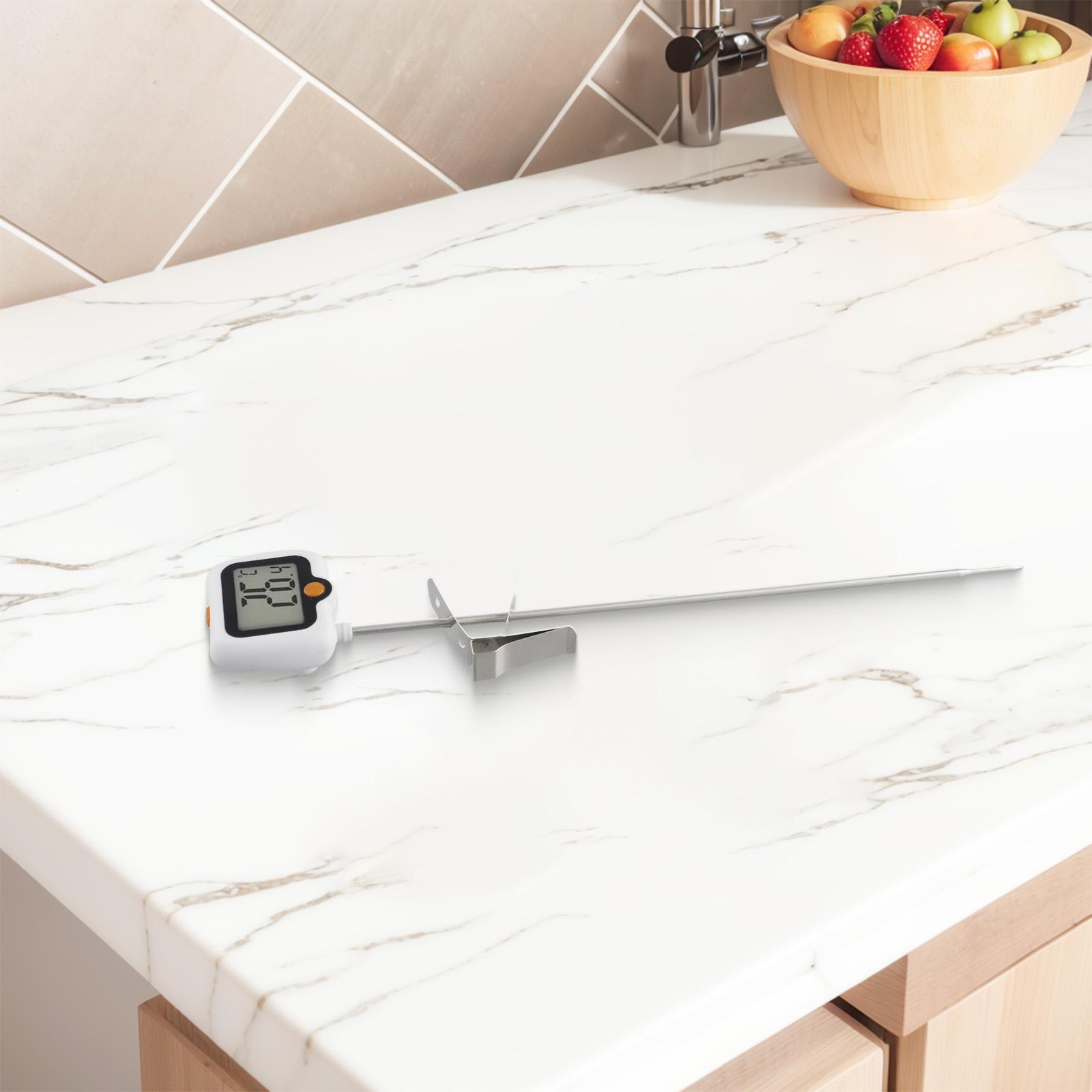 

Baking Frying Cooking Length 5.2cm Digital Candy Thermometer Frying Thermometer ABS Shell Electronic Display Long Service Life China Mainland