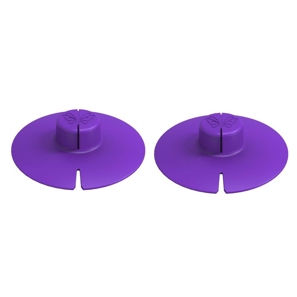 2PCS Silicone Mug Lid 2 in 1 Tea Bag Buddy Practical Tea Bag Holder  Cup темно-фиолетового