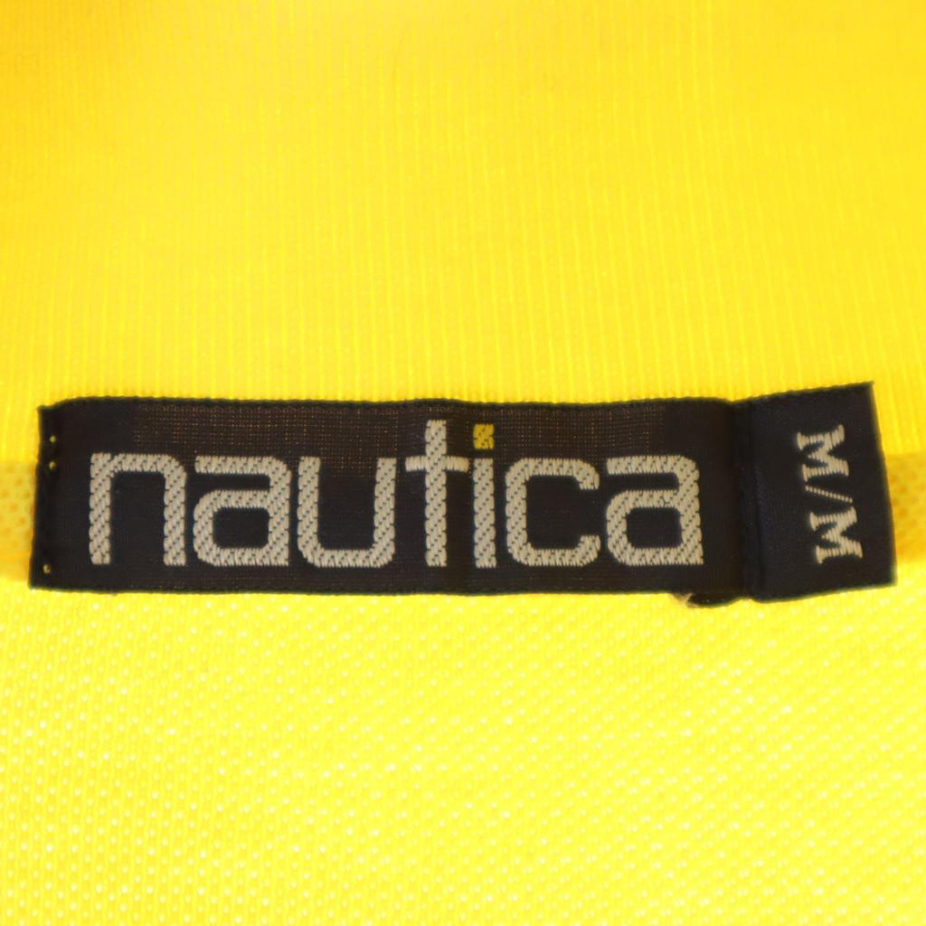 Nautica Kurzarm-Poloshirt M gelb Rehbraun Herren Gebraucht