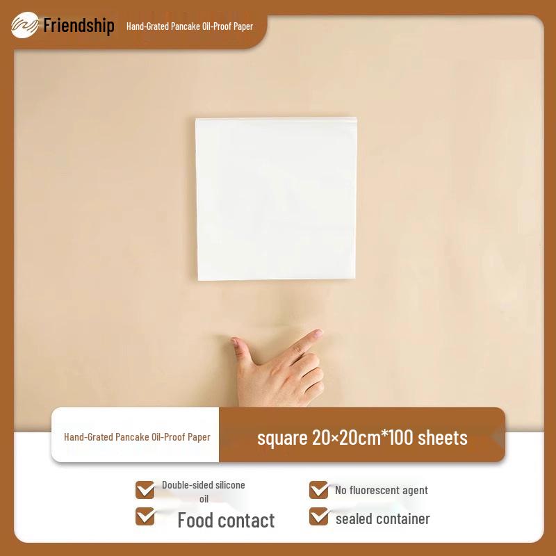 

Newcomer Exclusive: 100-Pack Hand-Grated Oil-Proof Baking Paper - Food Grade for Household Ovens