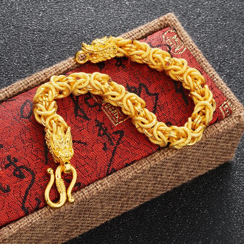 Jewelry Domineering Retro Cloth Pattern Faucet Bracelet Men s Jewelry Women s Bracelet 17CM