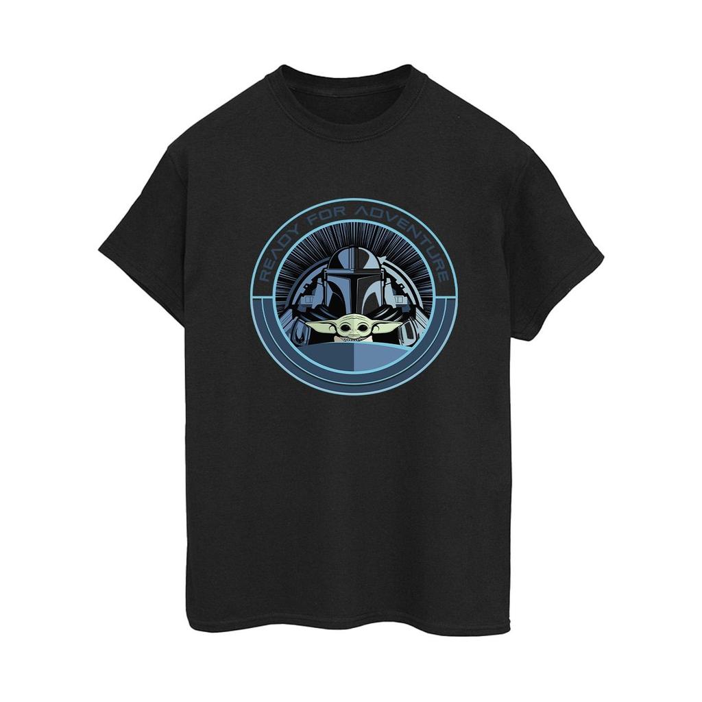 Star Wars Womens/Ladies The Mandalorian Grogu Ready For Adventure Cotton Boyfriend T-Shirt