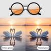 Adjustable Tint Sunglasses for Men Women UV Protection Round Polarized Sunglasses Retro Circle Eyeglass with Gradient Lenses