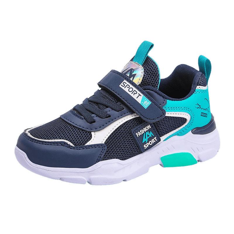 2025 sports shoes sports shoes boys middle and older children leather mesh casual shoes casual classmates boys running new