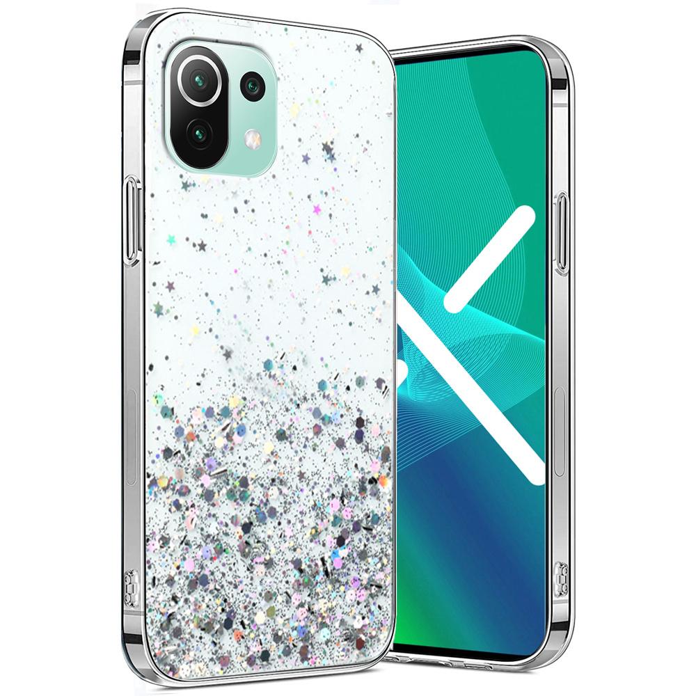 Case for Xiaomi Mi 11 Lite / Mi 11 Lite 5G / 11 Lite 5G NE, Glittery, transparent