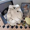 2024 Unisex Heavy Plush 500G Trendy Printed Loose Fit Hoodie for Autumn & Winter