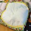 DIY Knitted Rose Flower Blanket Lovely Floral Throw Perfectly for Living Room Bedroom Decoration and Mother's Day Gift